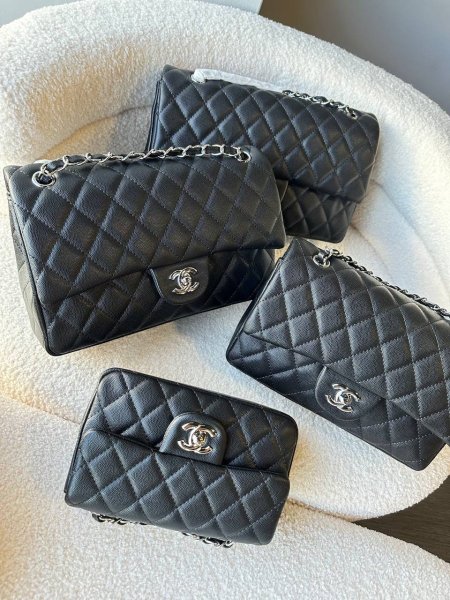 شنطة chanel جلد كافيار